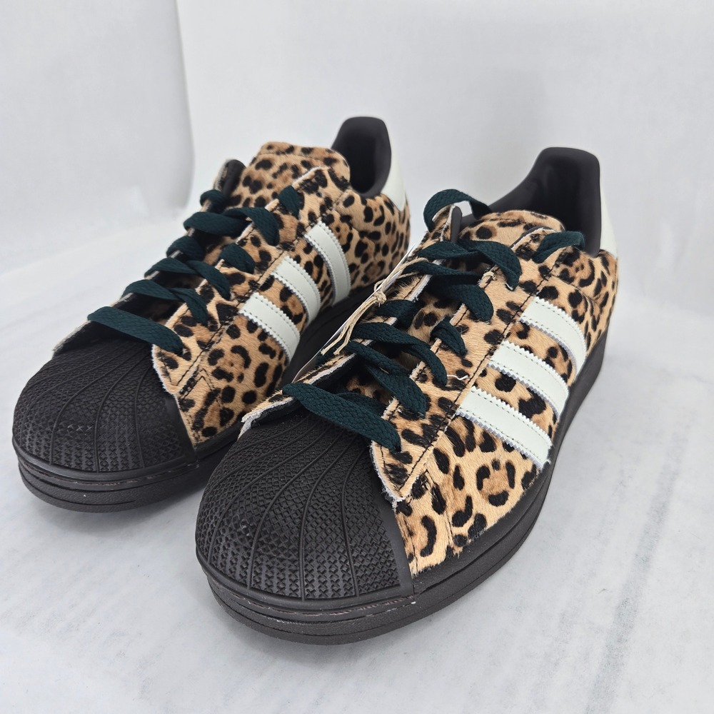 Adidas Superstar II W Leopard Pony Hair Sneakers KI4203 Womens 9.5 Brown Black - Picture 9 of 15